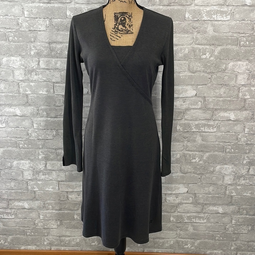 Horny Toad Tomboy Faux Wrap Long Sleeve Dress